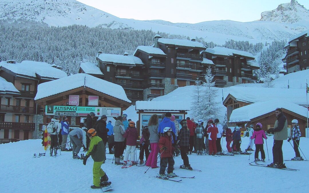 Skien in Valmorel kan op de skibaan