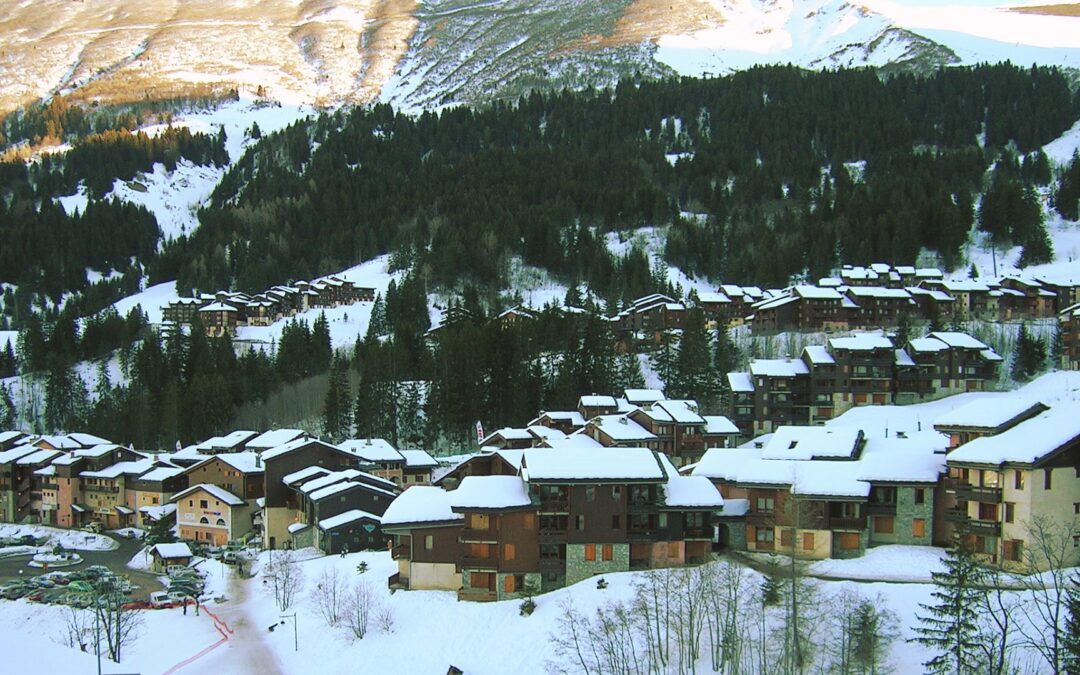 Valmorel aanzicht in de winter